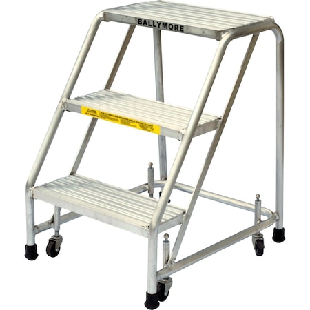 Rolling Ladder, Aluminum, 28-1/2 in.H MPN:A3SG