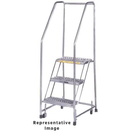 Rolling Ladder, Aluminum, 47-1/2 in.H MPN:A5SH30G