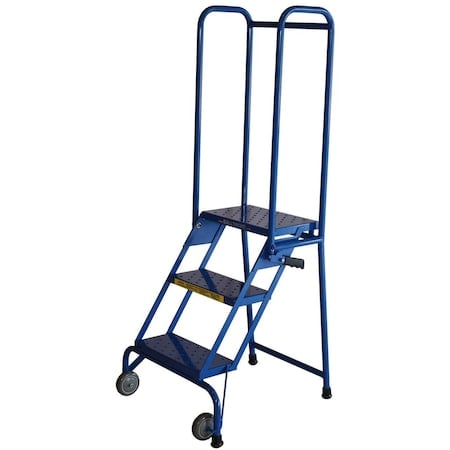 Tilt and Roll Ladder, 24inWx59inH, 3 Steps MPN:ALS32410