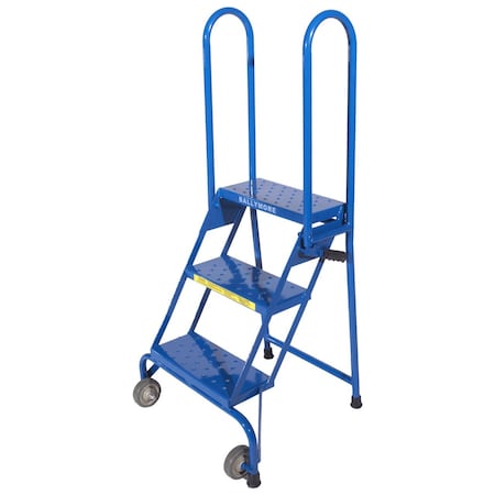 Tilt and Roll Ladder, 24inWx50inH, 3 Steps MPN:ALS3247