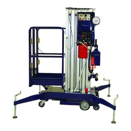 Pushable Mobile Vertical Lift, 24 in W, 27 1/4 in D, 300 lb Load Capacity MPN:BMVL-30