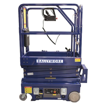 Scissor Lift, Yes Drive, 500 lb Load Capacity, 6 ft 1 in Max. Work Height MPN:DMSL-10