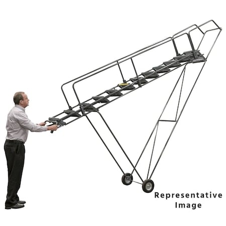 Tilt and Roll Ladder, Steel, 120 in.H MPN:FAWL-12-X