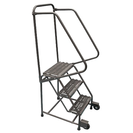 Tilt and Roll Ladder, Steel, 19 in.H MPN:H218TRG-AW