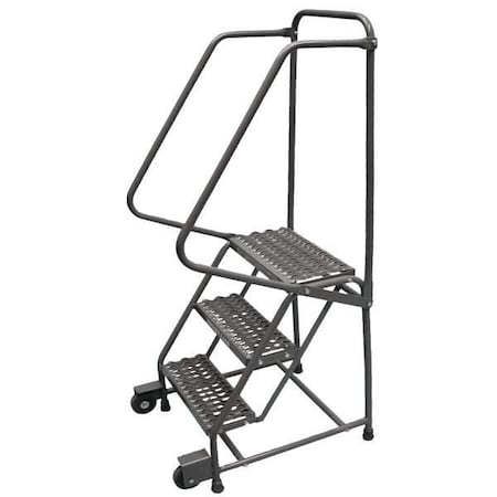 Tilt and Roll Ladder, Steel, 19 in.H MPN:H226TRG-AW