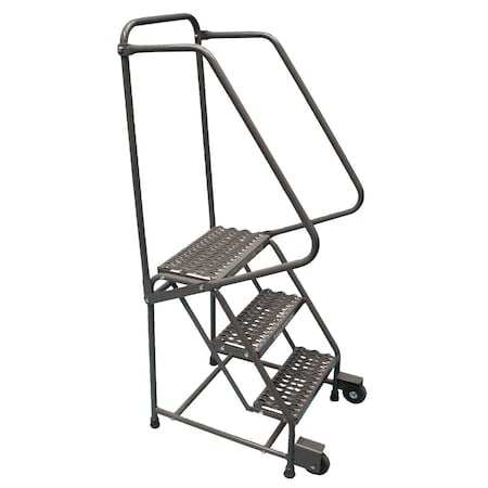Tilt and Roll Ladder, Steel, 38 in.H MPN:H418TRX-AW