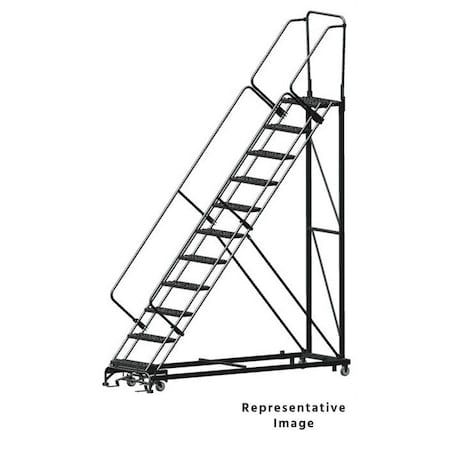 Stairway Slope Roll Ladder, Steel, 110 in. MPN:HDS-11-R
