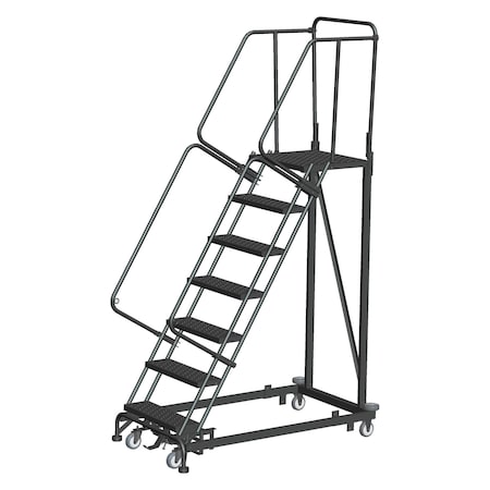 Safety Rolling Ladder, Steel, 70 in.H MPN:ML073221P