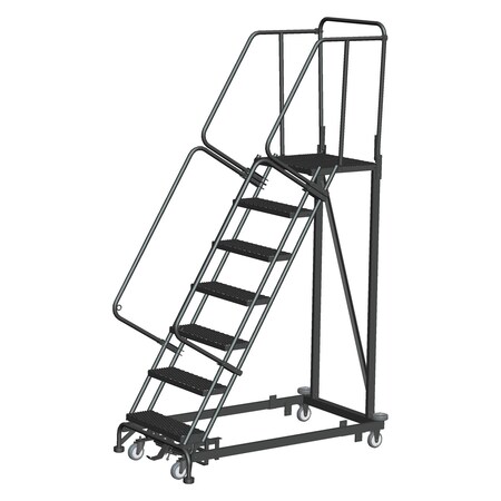 Safety Rolling Ladder, Steel, 70 in.H MPN:ML073221X