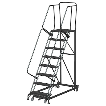 Safety Rolling Ladder, Steel, 80 in.H MPN:ML083221G