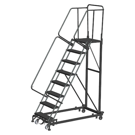Safety Rolling Ladder, Steel, 80 in.H MPN:ML083221P