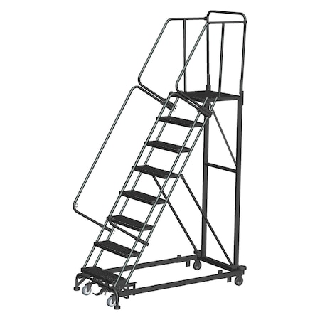 Safety Rolling Ladder, Steel, 80 in.H MPN:ML083221X