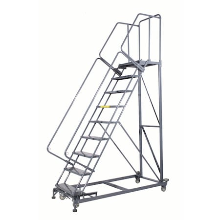 Safety Rolling Ladder, Steel, 90 in.H MPN:ML093221P