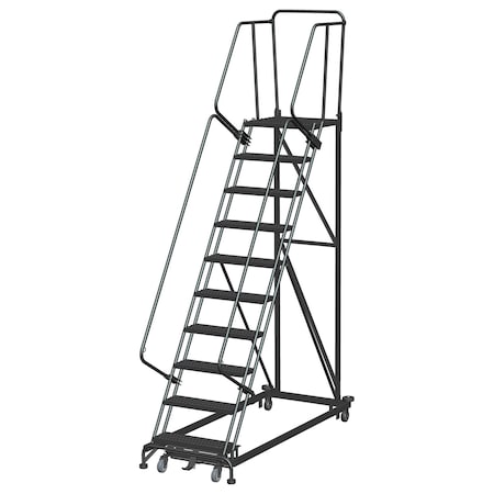 Safety Rolling Ladder, Steel, 100 in.H MPN:ML103221G