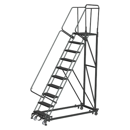 Safety Rolling Ladder, Steel, 100 in.H MPN:ML103221P