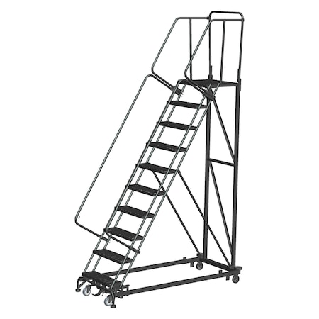 Safety Rolling Ladder, Steel, 100 in.H MPN:ML103221X