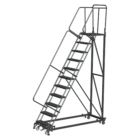 Safety Rolling Ladder, Steel, 110 in.H MPN:ML113221P
