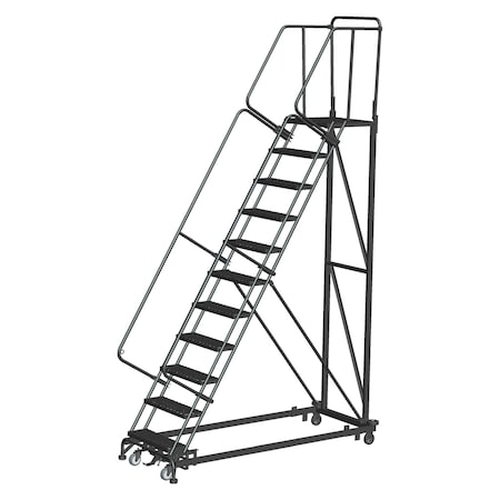 Safety Rolling Ladder, Steel, 110 in.H MPN:ML113221X