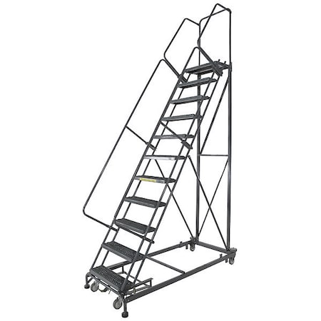 153 in H Steel Rolling Ladder, 12 Steps, 800 lb Load Capacity MPN:ML123214G