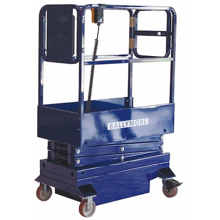 500 lb. Scissor Lift, Push-Around Drive, 5 ft. 10 in. Max Work Height MPN:MSL-10
