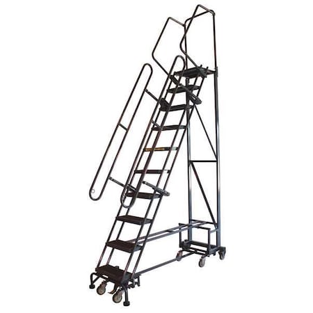 133 in H Steel All Direction Ladder, 10 Steps, 450 lb Load Capacity MPN:NAV-10RF
