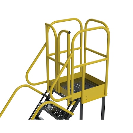 102 in H Steel Rolling Ladder, 6 Steps MPN:PL063228P