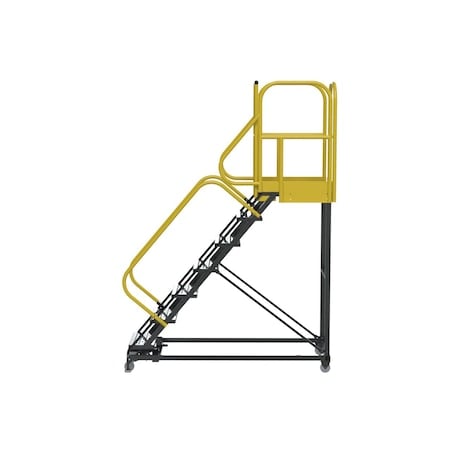 112 in H Steel Rolling Ladder, 7 Steps MPN:PL073228P