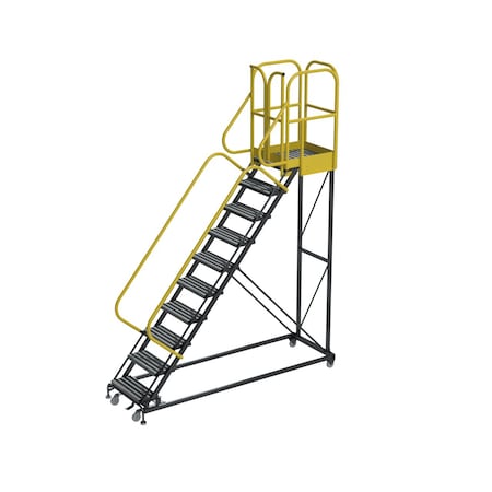 142 in H Steel Rolling Ladder, 10 Steps MPN:PL103228G
