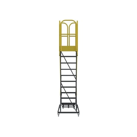 142 in H Steel Rolling Ladder, 10 Steps MPN:PL103228P