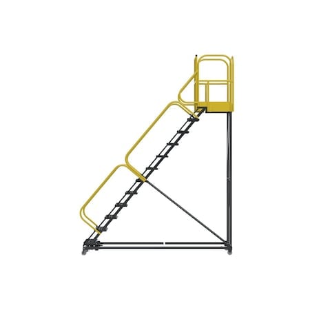 162 in H Steel Rolling Ladder, 12 Steps MPN:PL123228G