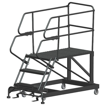 Roll Work Platform, Steel, Single, 30 In.H MPN:SEP3-3648