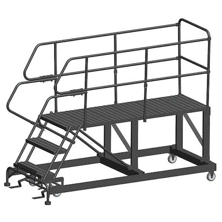 Roll Work Platform, Steel, Single, 30 In.H MPN:SEP3-3672