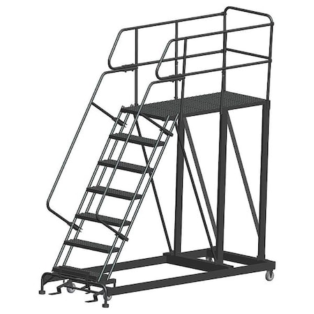 Roll Work Platform, Steel, Single, 70 In.H MPN:SEP7-3660