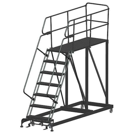 Roll Work Platform, Steel, Single, 70 In.H MPN:SEP7-3672