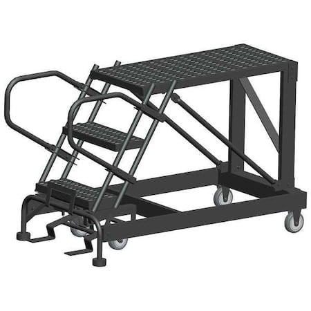 Roll Work Platform, Steel, Single, 30 In.H MPN:SNR3-2436