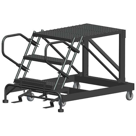 Roll Work Platform, Steel, Single, 30 In.H MPN:SNR3-3636