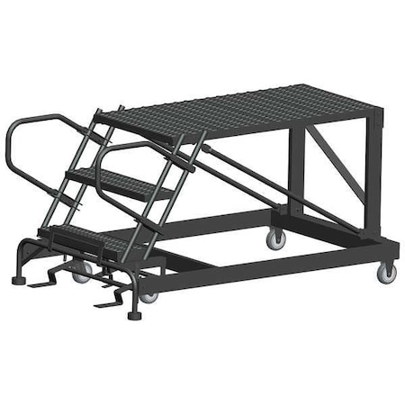 Roll Work Platform, Steel, Single, 30 In.H MPN:SNR3-3648
