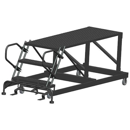Roll Work Platform, Steel, Single, 30 In.H MPN:SNR3-3672