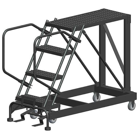 Roll Work Platform, Steel, Single, 40 In.H MPN:SNR4-2436