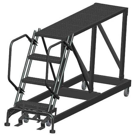 Roll Work Platform, Steel, Single, 40 In.H MPN:SNR4-2472