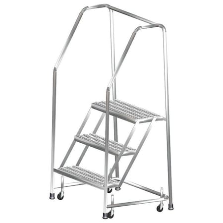 Rolling Ladder, T304 Steel, 28-1/2 in.H MPN:SS330G