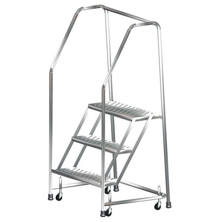 Rolling Ladder, T304 Steel, 28-1/2 in.H MPN:SS330P