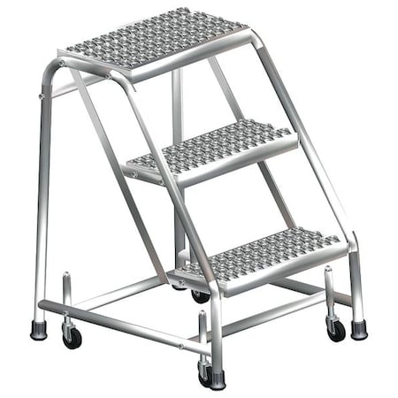 Rolling Ladder, T304 Steel, 28-1/2 in.H MPN:SS3NG
