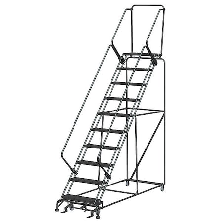 133 in H Steel Rolling Ladder, 10 Steps, 450 lb Load Capacity MPN:SW1032P