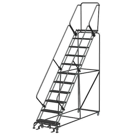 143 in H Steel Rolling Ladder, 11 Steps, 450 lb Load Capacity MPN:SW1132P