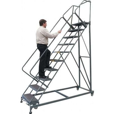 153 in H Steel Rolling Ladder, 12 Steps, 450 lb Load Capacity MPN:SW1232G