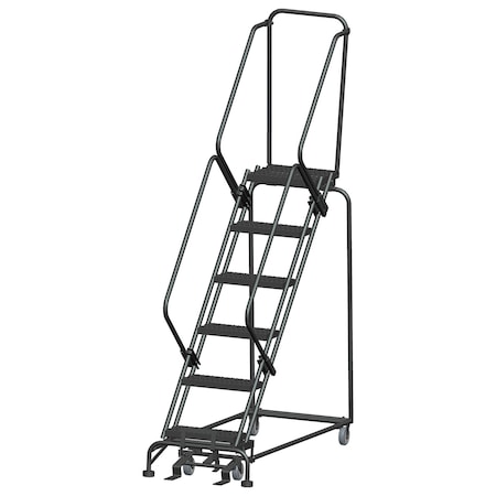 Safety Rolling Ladder, Steel, 60 in.H MPN:SW624G