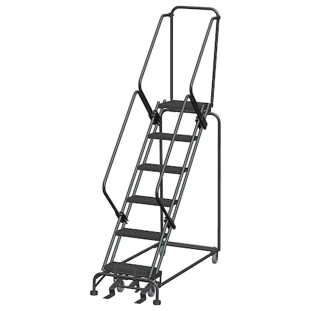 Safety Rolling Ladder, Steel, 60 in.H MPN:SW624P