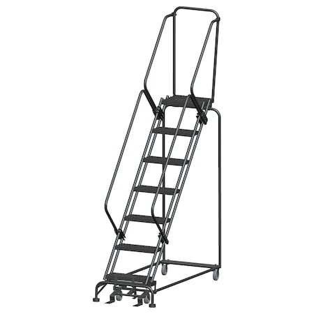 Safety Rolling Ladder, Steel, 70 in.H MPN:SW724G