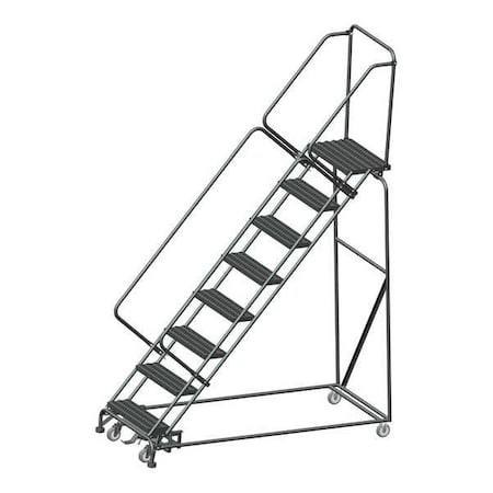 113 in H Steel Rolling Ladder, 8 Steps, 450 lb Load Capacity MPN:WA-SW083214GSU